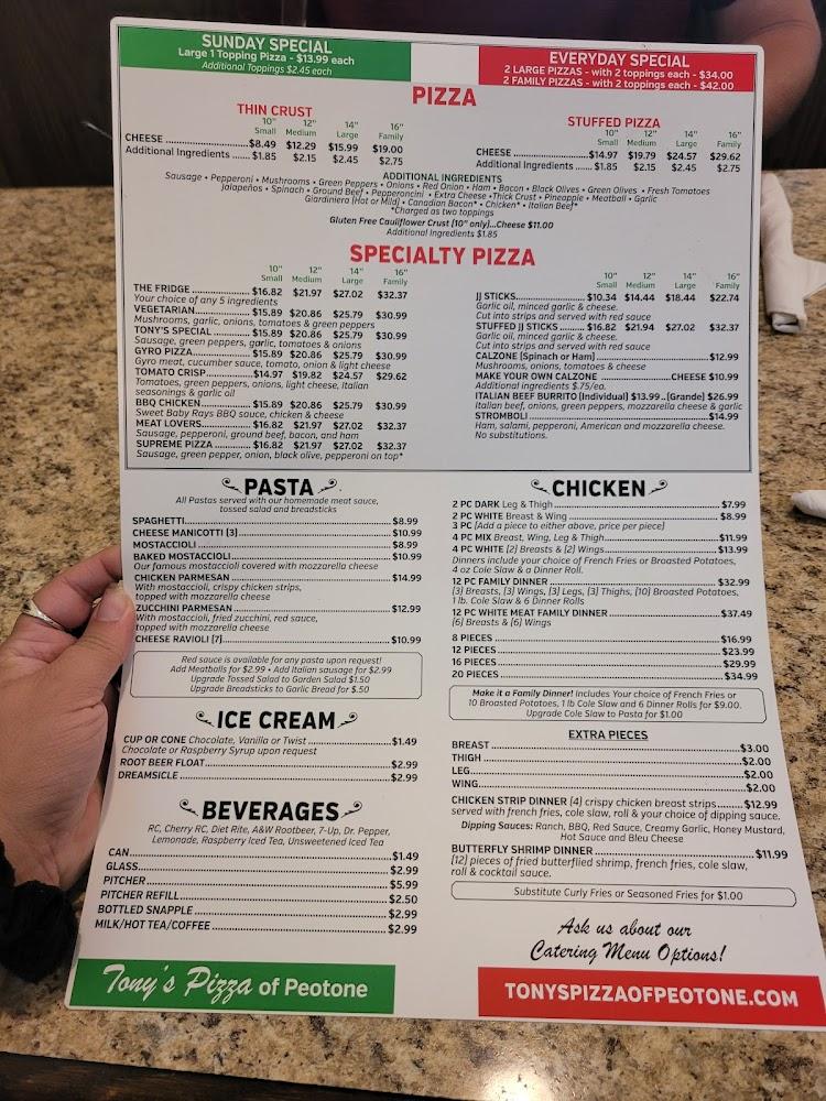 Tony's Pizza Of Peotone Seasoned Fries